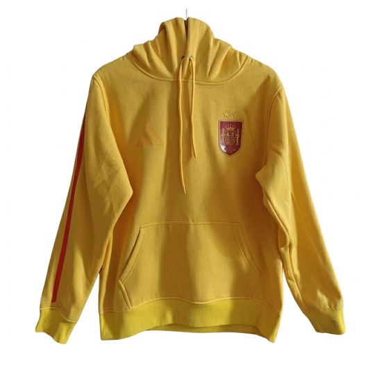 The 2026/27 Team Hoodie - Yellow/Red combines -inspired football identity with a comfortable everyday silhouette.