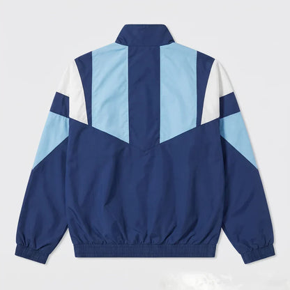 2026 Windbreaker Jacket - Dark Blue/White - back product view
