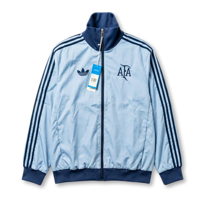 2025/26 Windbreaker Jacket - Light Grey/Dark Blue - front product view