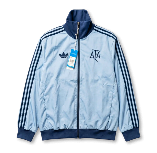 2025/26 Windbreaker Jacket - Light Grey/Dark Blue - front product view