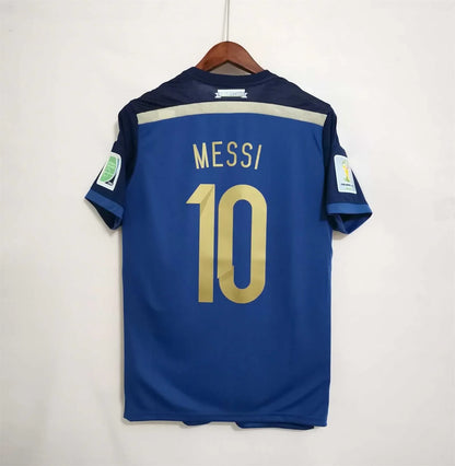 2014 Away Retro Shirt - Messi #10 (+Patches) - front product view