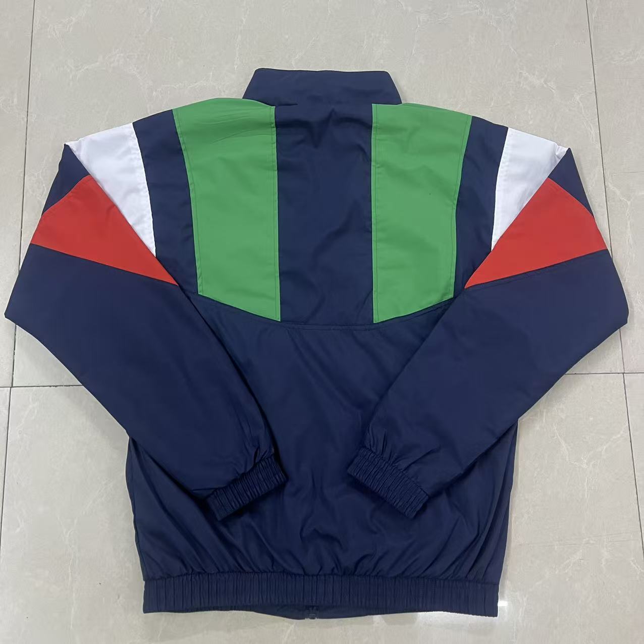 2026 Windbreaker Jacket - Dark Blue/Green - back product view