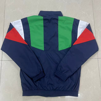 2026 Windbreaker Jacket - Dark Blue/Green - back product view