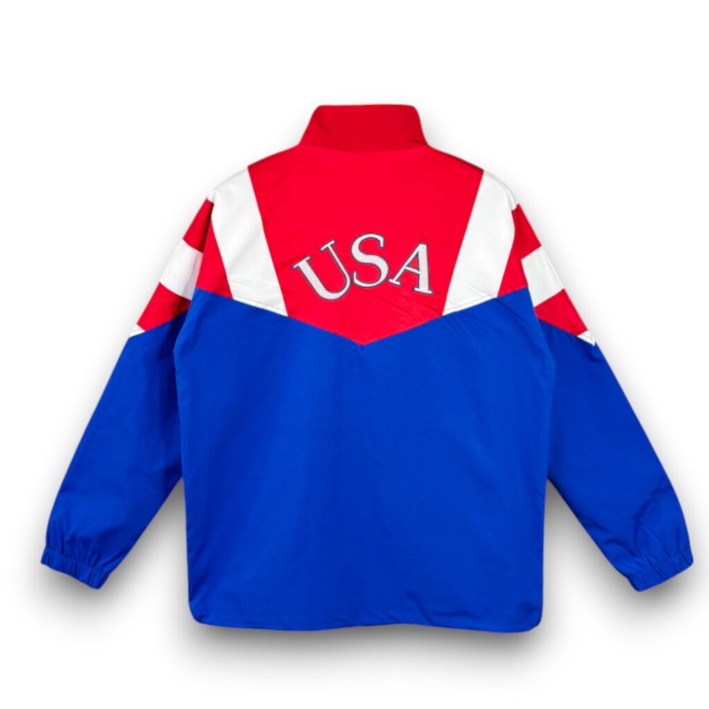 Retro 1994 Windbreaker Jacket - Blue/Red - back product view