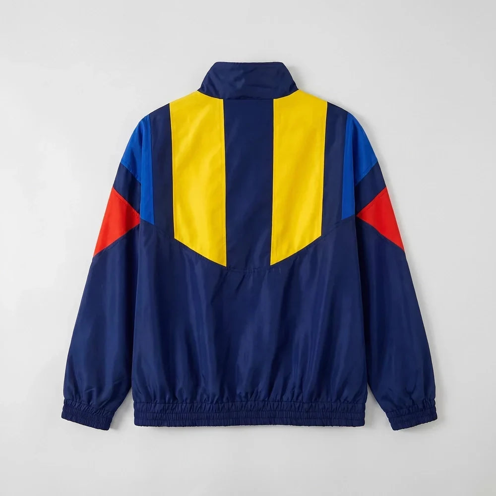 2026 Windbreaker Jacket - Blue/Yellow - back product view