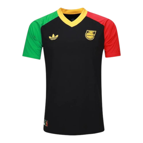 2026 Training T-Shirt - Black/Red/Green front view football supporters