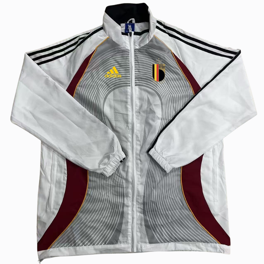 2026 Windbreaker Jacket - Gray/Red - front product view