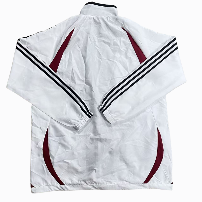2026 Windbreaker Jacket - Gray/Red - back product view