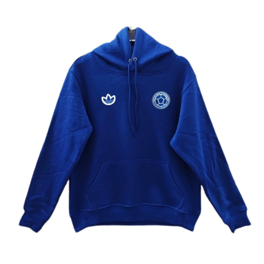 The 2026 Team Hoodie Blue - White Crest brings -inspired football style into a comfortable everyday hoodie.