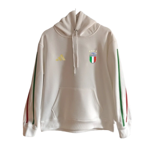 The 2026/27 Team Hoodie - White/Green combines national-team style with a comfortable everyday silhouette.