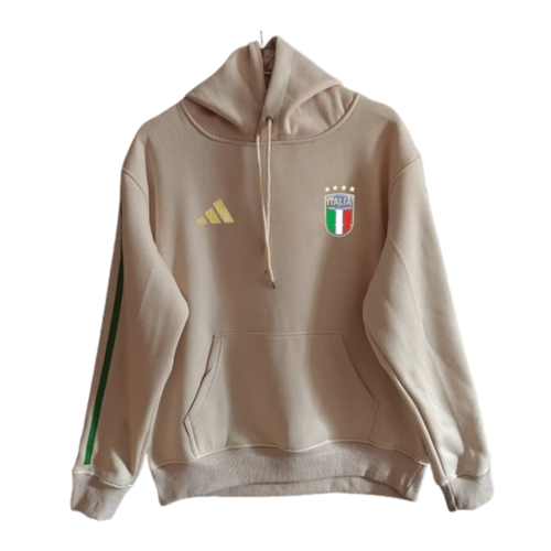 The 2026/27 Team Hoodie - Beige/Green combines national-team style with a comfortable everyday silhouette.