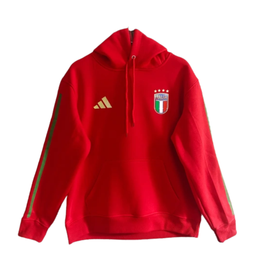 The 2026/27 Team Hoodie - Red/Green combines national-team style with a comfortable everyday silhouette.