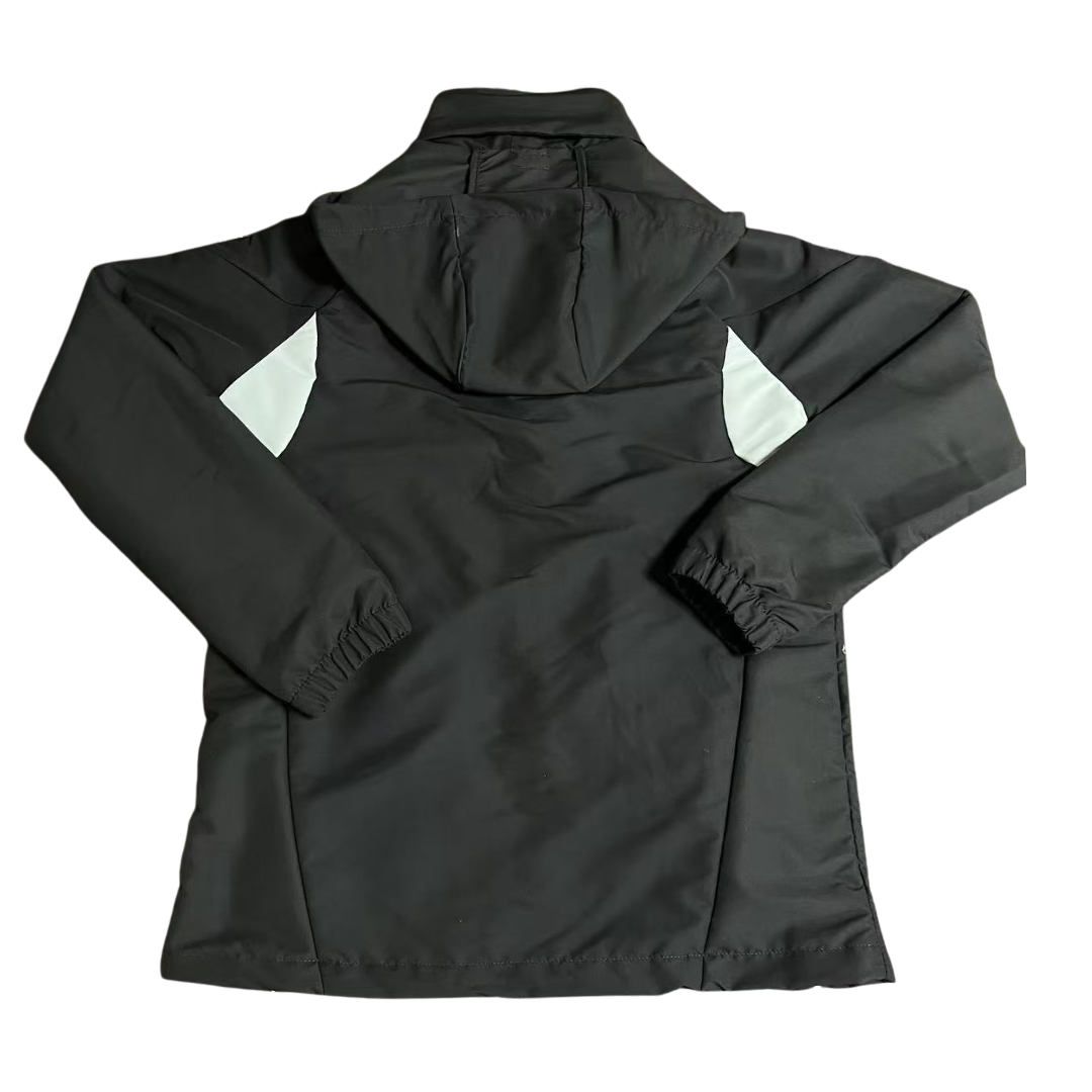 2026 Windbreaker Jacket - Black/White - back product view